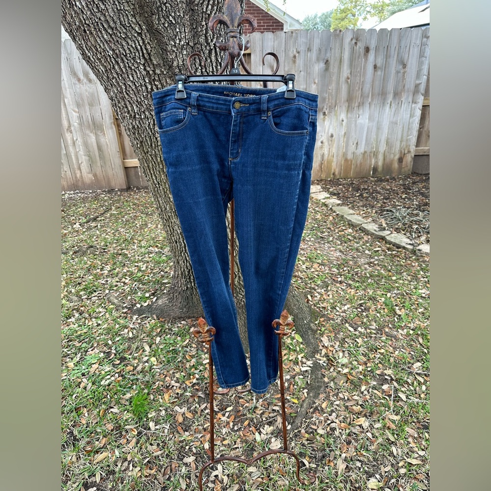 Michael Kors size 10 dark denim skinny jeans